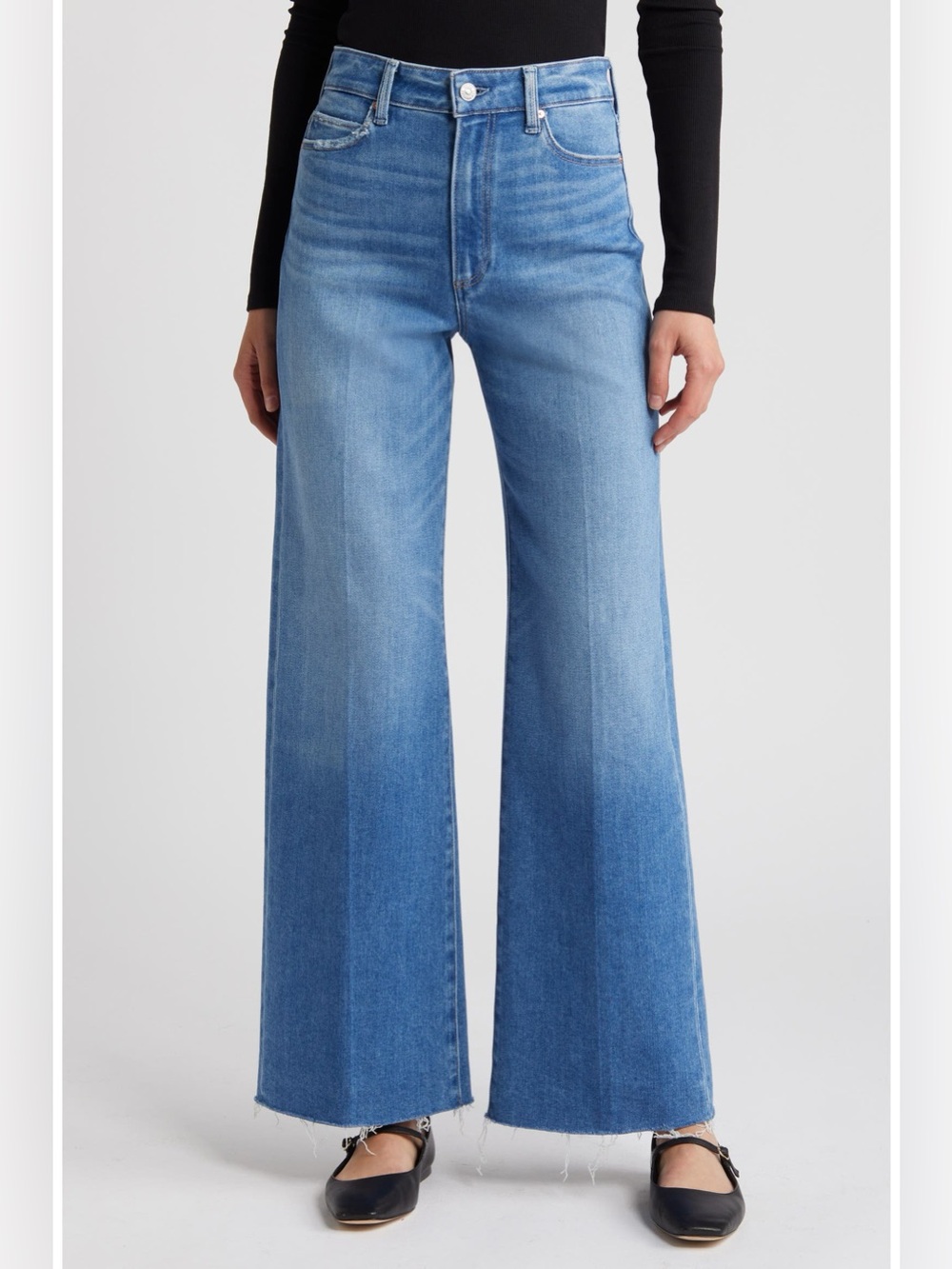 High-Rise Wide Leg Women's Jeans in Light Blue